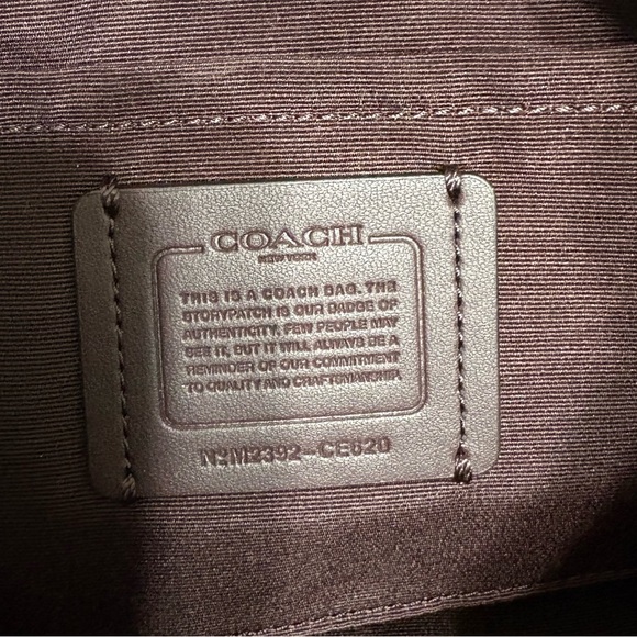 NWOT Coach Payton Hobo In Signature Canvas Brown Black Purse - Picture 6 of 9